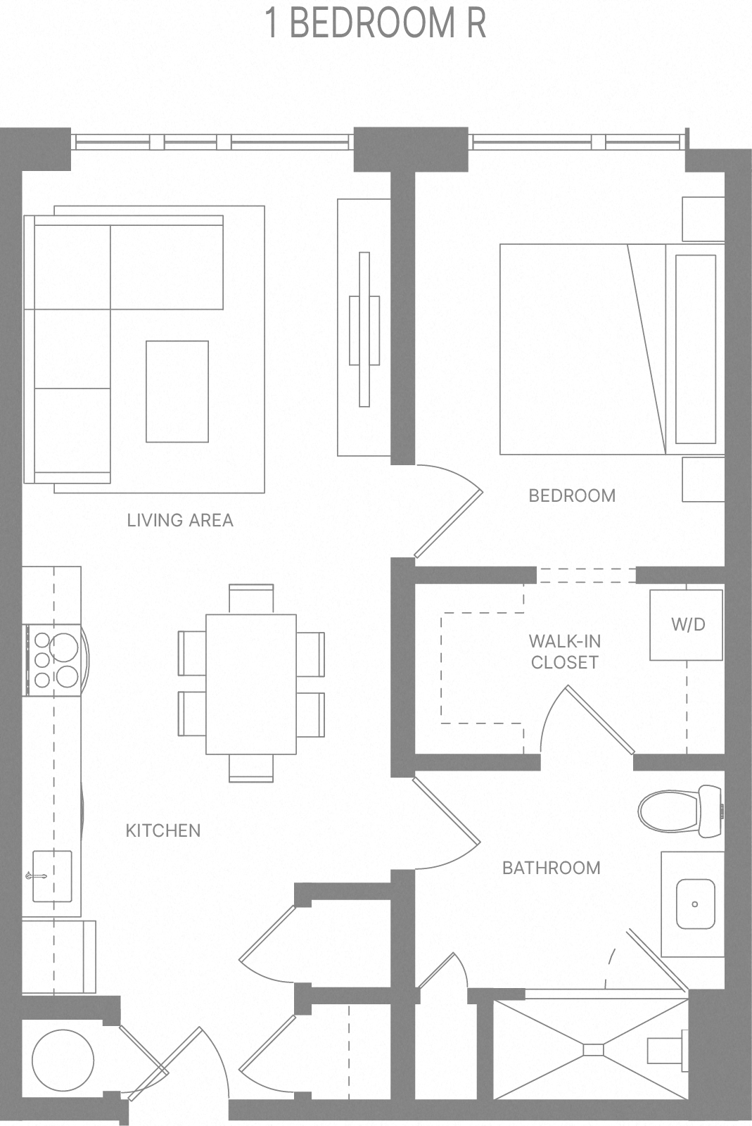 1BR R Floorplan